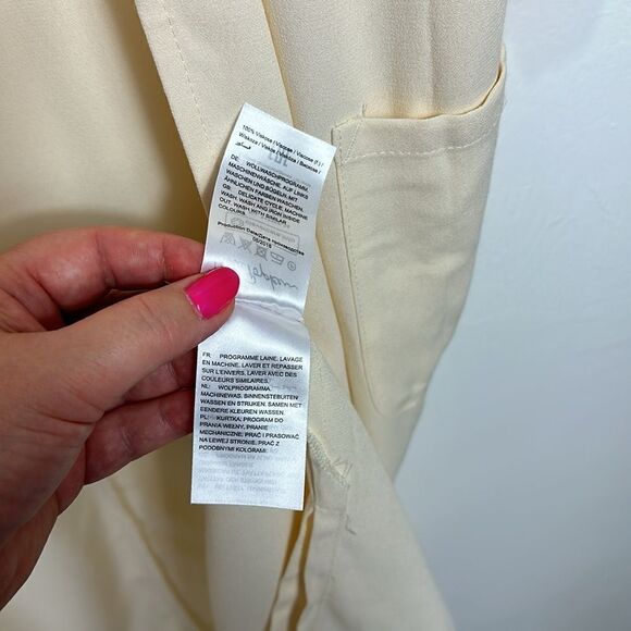 Ulla Popken Longline Long Sleeve Open Front Cardigan In Chalk Size 24/26 - Picture 6 of 9